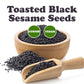 Food To Live Toasted Black Sesame Seeds, 8 Ounces - Crunchy And Nutritious Snack, Oven Roasted, Unsalted, No Oil Added, Perfect