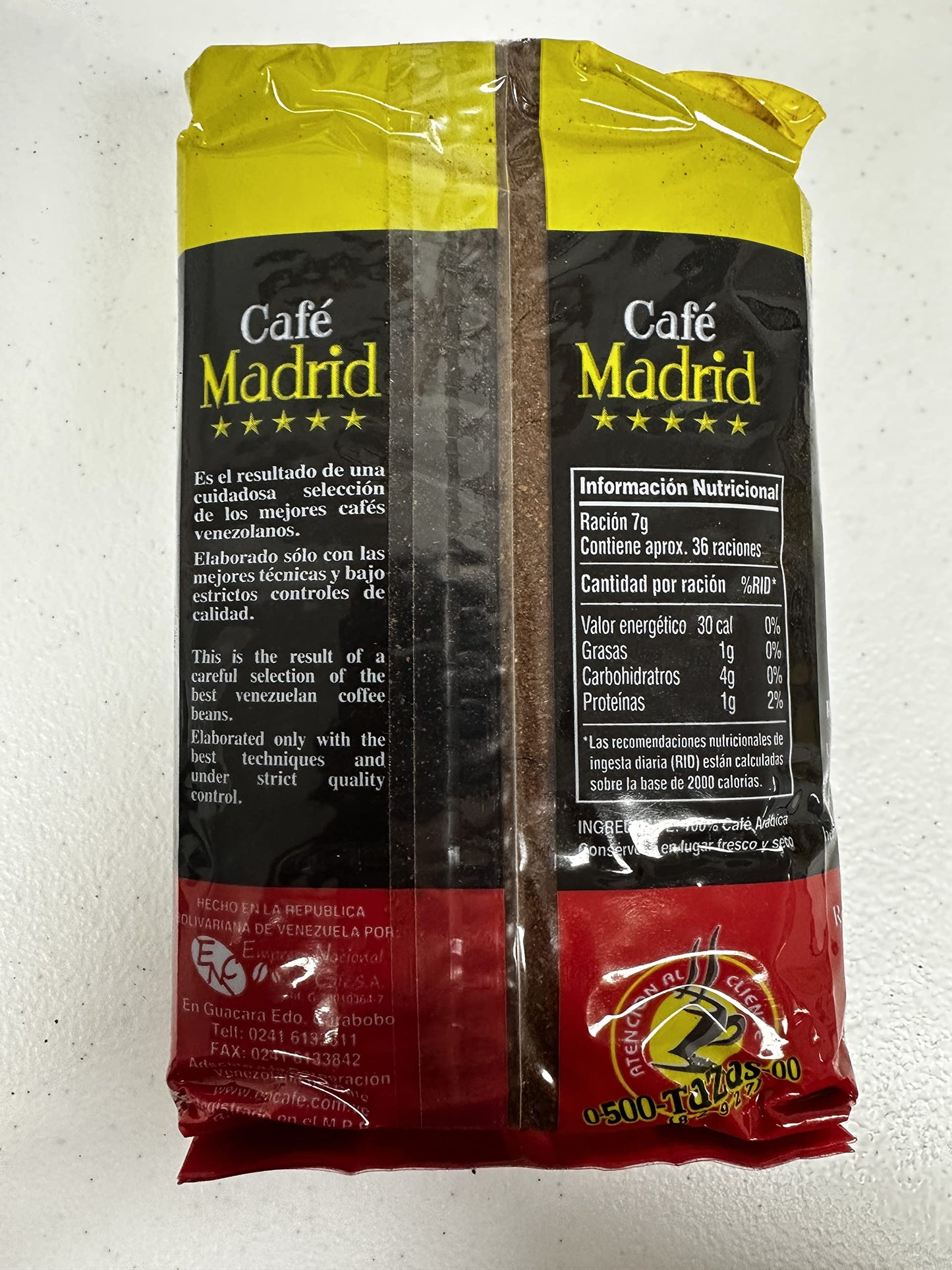 Cafe Madrid Grounded and Toasted Venezuelan Coffee 250g (2 Pack)