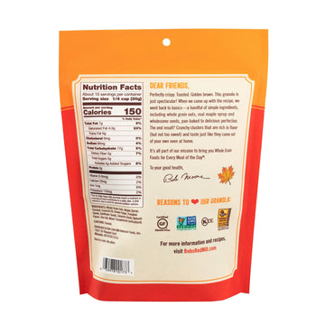 Bobs Red Mill Pan-Baked Granola Maple Sea Salt, 11 Ounce (Pack of 2)