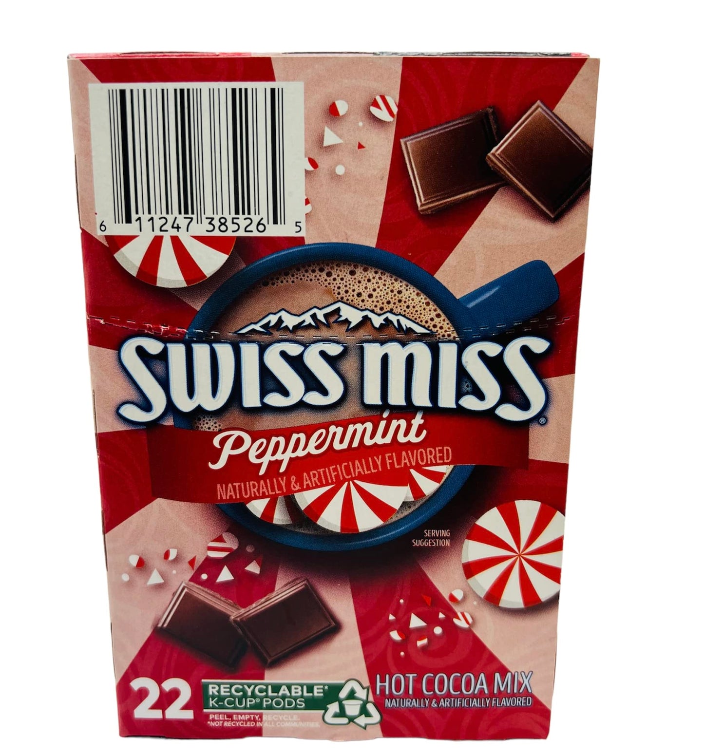 Swiss Miss Peppermint Hot Cocoa Single Serve Keurig K-Cup Pods (22 Count)