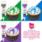 Cake Mate 9-Pack Edible Cake Writing Gels For Cake And Cookie Decorating - Easy Squeeze Gel In Vibrant Colors (0.67 Oz Each) - P