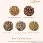 Decaf Herbal Tea Sampler – Ezr Leaf 22Ct Caffeine-Free Pyramid Bags, Assorted Fruit & Floral Blends With Lemon Verbena, Chamomile Mint, Dreamland, Roselle – Variety Tea Gift Set For Tea Lovers
