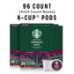 Starbucks K-Cup Coffee Pods, Dark Roast, 24 Count (Pack of 4), French Roast, Model SFRCKC