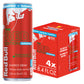 Red Bull Red Edition Sugar Free Energy Drink  Watermelon  with 80mg Caffeine plus Taurine & B Vitamins  8.4 Fl Oz  Pack of 4 Cans