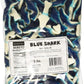Kervan Gummy Candy - Blue Shark Bulk - Fruity & Sweet Snacks - 5 Pound Bag