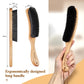 Bfwood Clothes Brush - Boar Bristle Lint Brush For Suits, Cashmere, Wool, Velvet, Suede And Pet Hair - Large Beech Handle