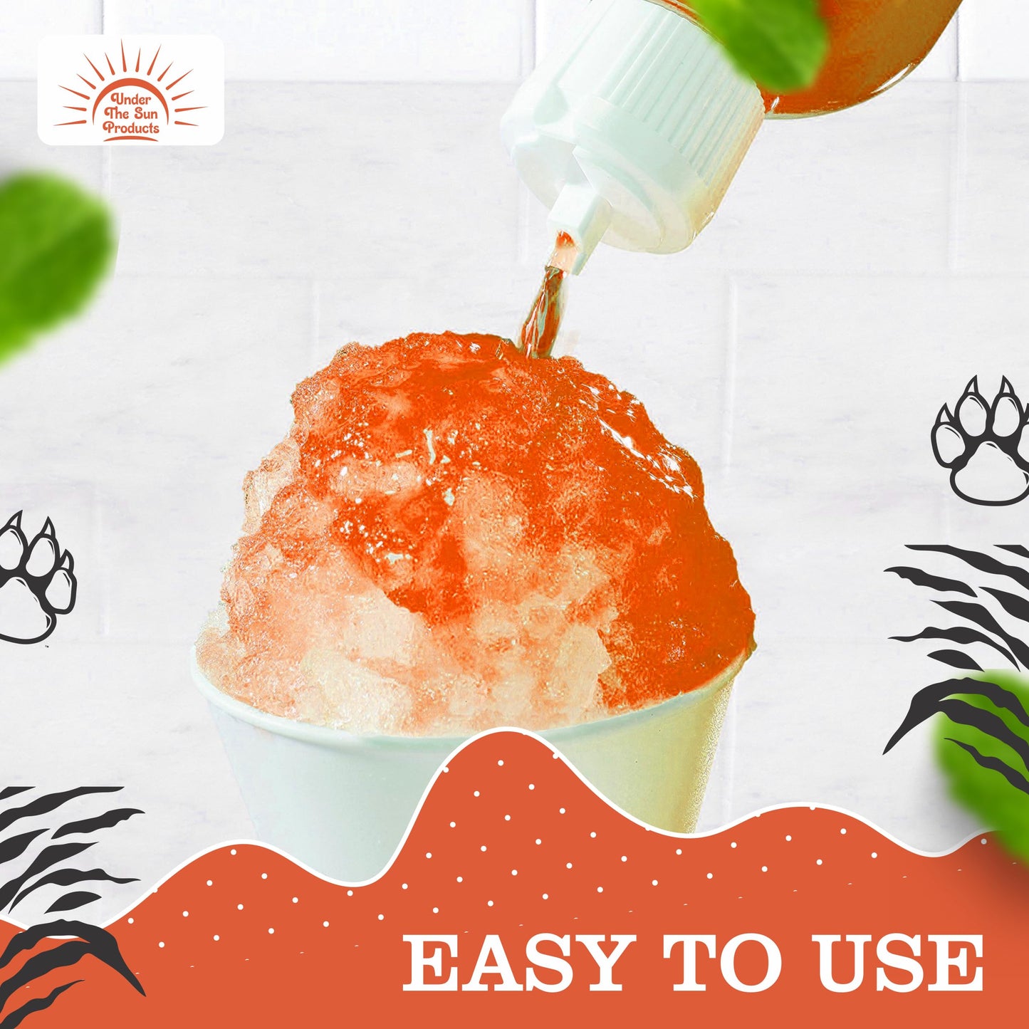 Under The Sun Products- 16Oz Bottle Of Snow Cone Syrup (16 Fl Oz (Pack Of 1), Tigers Blood)