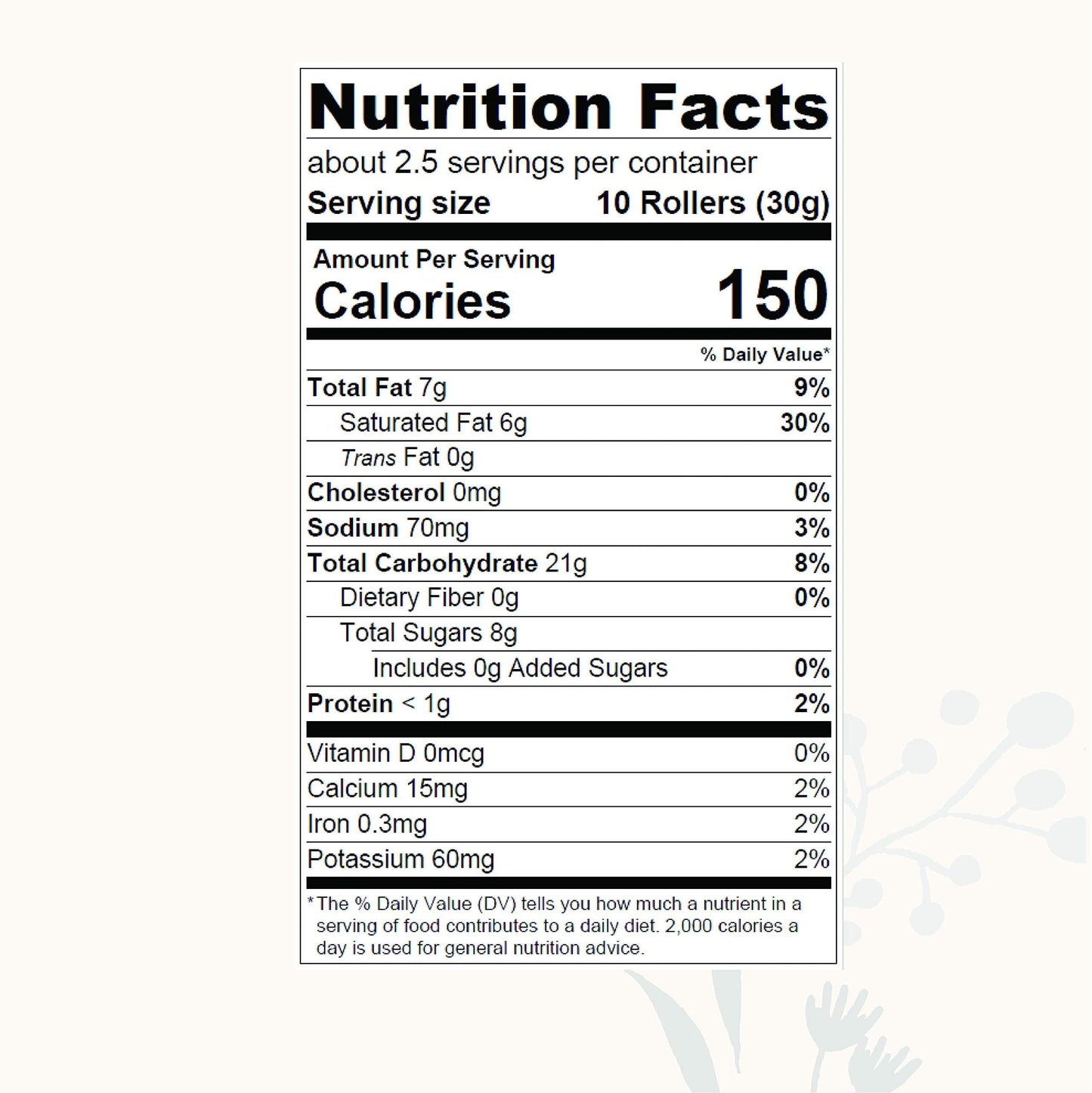 Original Coconut Crispy Rollers (2.8 Oz Bags) Ava Organics - Gluten Free, Non-Gmo, Kosher, Vegetarian & Certified Paleo Lightly