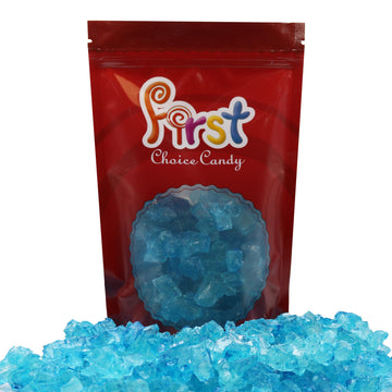Firstchoicecandy Rock Candy Strings 1.5 Pound Bulk Bag (Blue Raspberry)