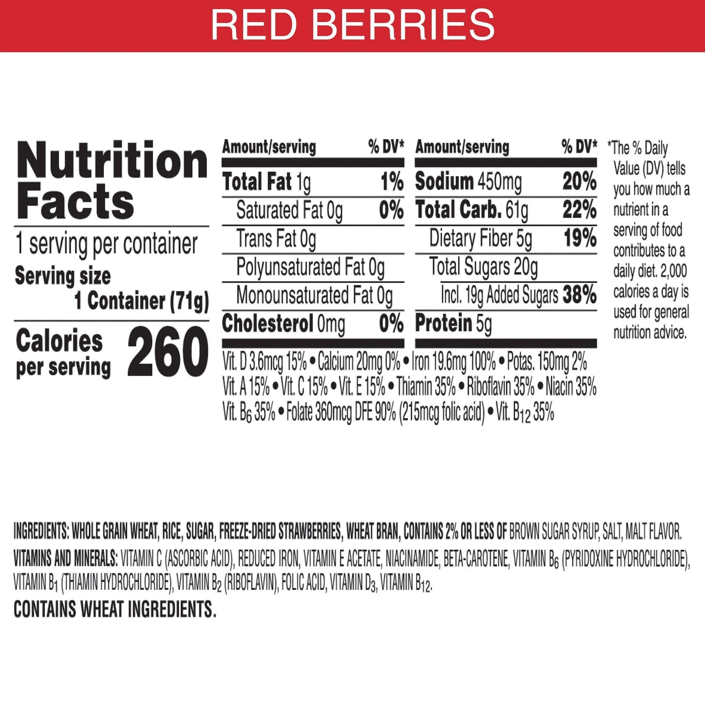 Kellogg’s Special K Breakfast Cereal Cups, 30oz (12 Cups) with Real Strawberries & 11 Vitamins and Minerals, 2.5 Ounce Pack