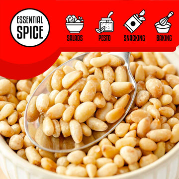 Essential Spice Organic Pine Nuts (Pignolias), 25 Lb