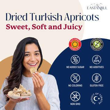 Eastanbul Turkish Dried Figs Whole, 14.5Oz, No Sugar Added Whole Turkish Figs, Sweet And Soft, Premium Fruit, Guilt-Free Anjeer