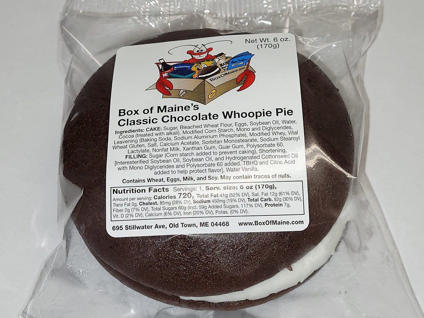 Box of Maine Classic Chocolate Whoopie Pies - 8 Count