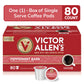 Victor Allens Coffee Peppermint Bark Flavored Medium Roast 80 Count Single Serve Pods for Keurig K-Cup malt-inspired