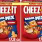 Cheez-It Snack Mix, Lunch Snacks, Family Size, Original, 17.8oz Box (1 Box) (Pack of 2)