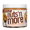 Nuts N More Chocolate Chip Cookie Dough Peanut Butter Spread, Added Protein All Natural Snack, Low Carb, Low Sugar, Gluten Free,