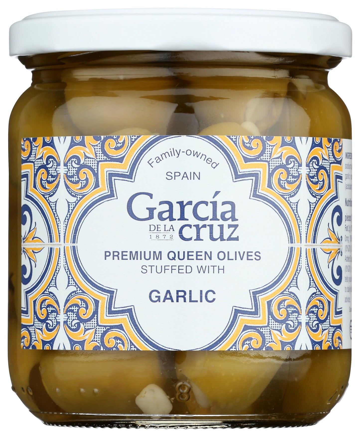 Garcia De La Cruz Garlic Stuffed Olives, 14 Oz