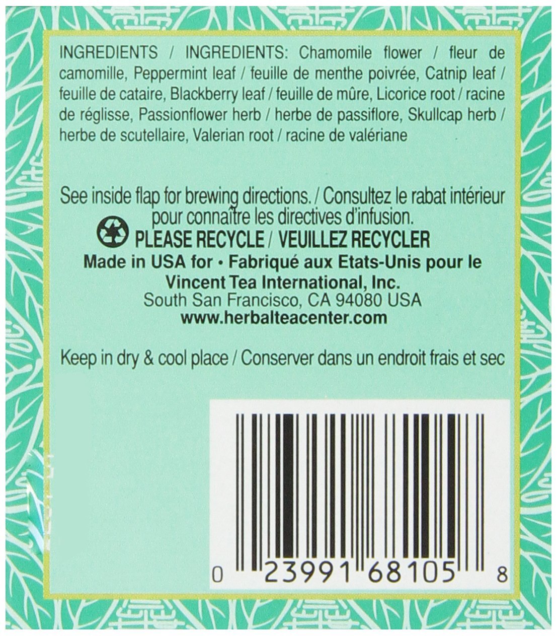 Triple Leaf Brand Special Relaxing Herb Tea, 20-Count