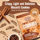 COOPER STREET Twice Baked Cinnamon Chocolate Biscotti Cookies - Crispy Mini Biscotti Cookies Ideal with Coffee - Traditional Low