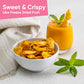 Yammy Dried Mango Chips, No Sugar Added, Low Calorie Vegan Snack, 0.6oz Pack of 18