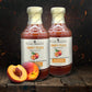 Gourmet Warehouse Smoky Peach Bbq Sauce, Handcrafted In Small Batches Gluten-Free, Hfcs-Free, Delicious Sauce 16 Ounces Bottle (