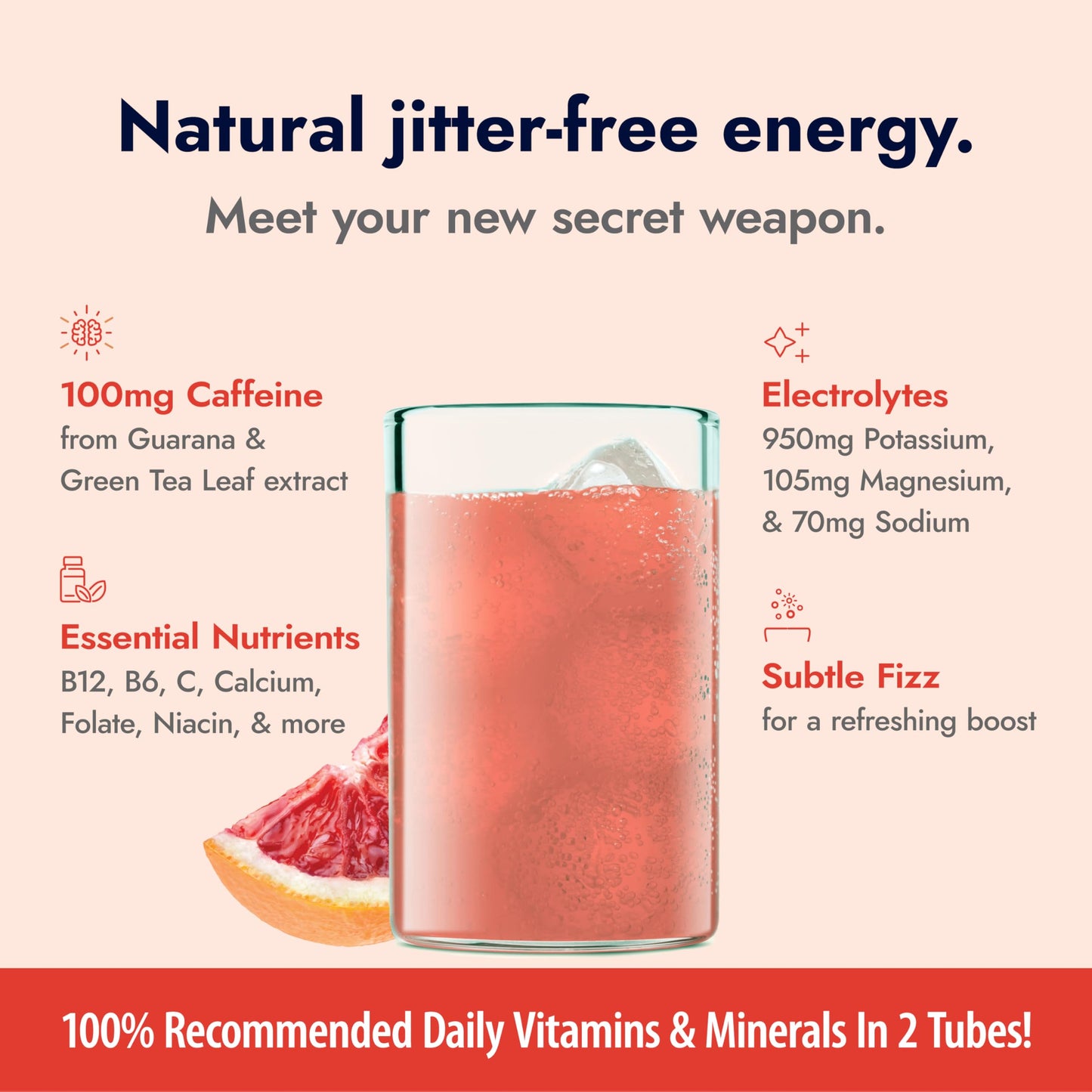 Zipfizz Daily Energy Drink Powder, Blood Orange, Sugar-Free, Electrolyte Powder, 20 Pack (0.39 Ounce each)