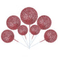 24 Pcs Glitter Balls Cupcake Toppers Foam Ball Cake Picks Mini Balloon Diy Cake Insert Topper Decoration For Baby Shower Wedding