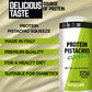 Eatalian By Amz Better Protein Pistachio Flavoured Topping, Sweet Protein Cream In 10 Oz/300G Squeezer, Made In Italy, Pistachio