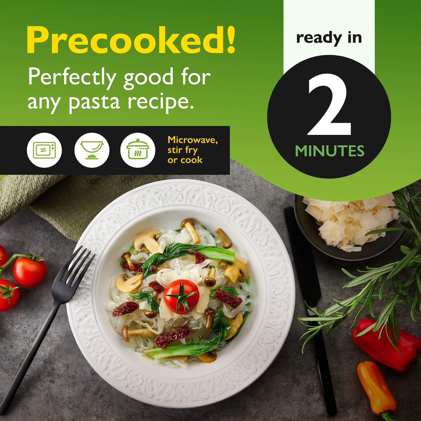 Skinny Pasta 9.52 oz - Shirataki Noodles The Only Odor Free 100% Konjac Noodle - Keto & Paleo Friendly - Carb Free - Low Calorie