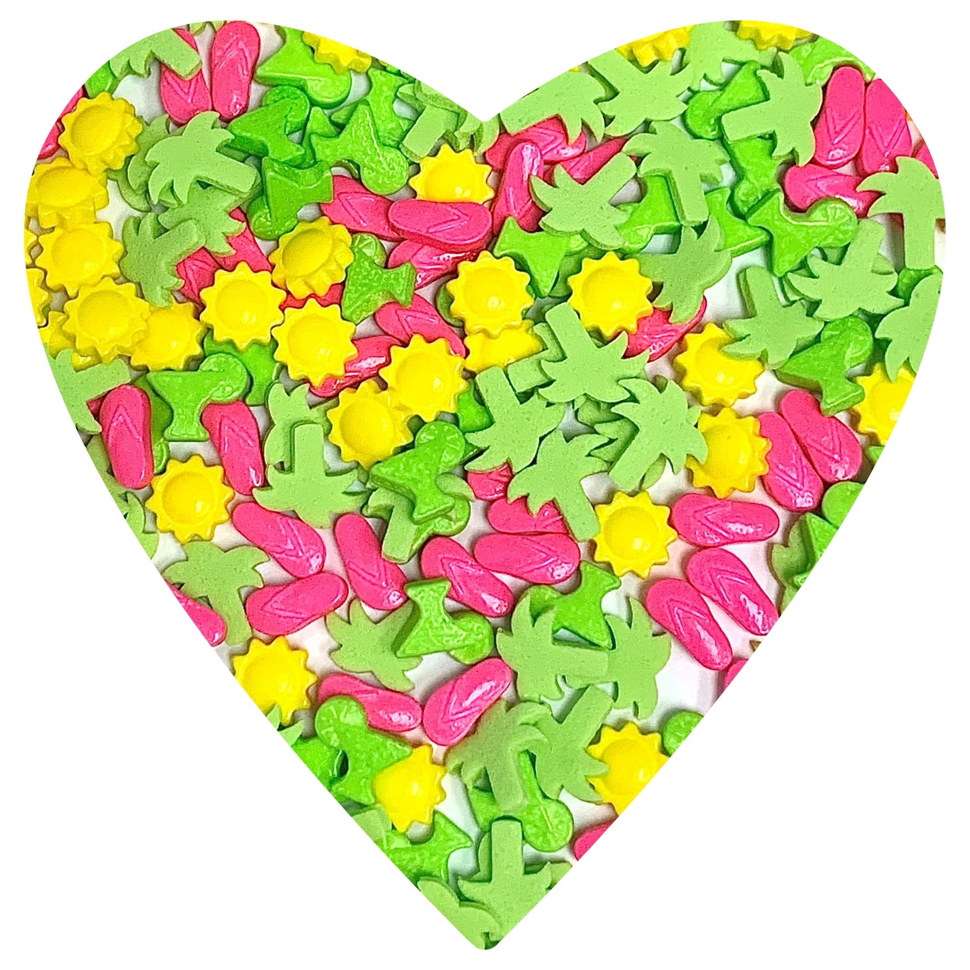 COOL MOM SPRINKLES Toes In The Sand Sprinkles (4 oz.) - Sandal, Sun, Palm Tree Sprinkles for Decorating Summer Cakes, Cupcakes, 