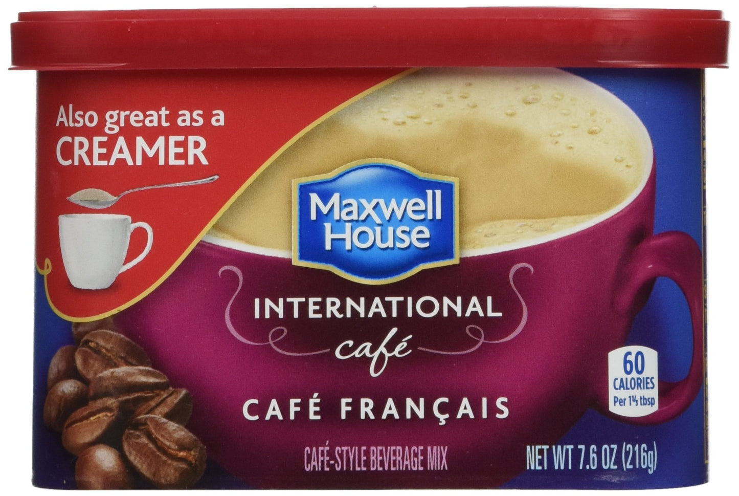Maxwell House International Cafe Francais Caf  , 7.6 Oz Tub (Pack Of 8)