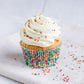 Yupik Birthday Cake Sprinkles, 2.2 Lb (35.2 Oz), Rainbow Nonpareil Sprinkles, Gluten-Free, Kosher, Cholesterol-Free, Sodium-Free