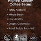 Cafe Don Pablo 5LB Colombian Supremo Whole Bean Coffee - Medium-Dark Roast, Low Acidity - 80 Ounce Bag