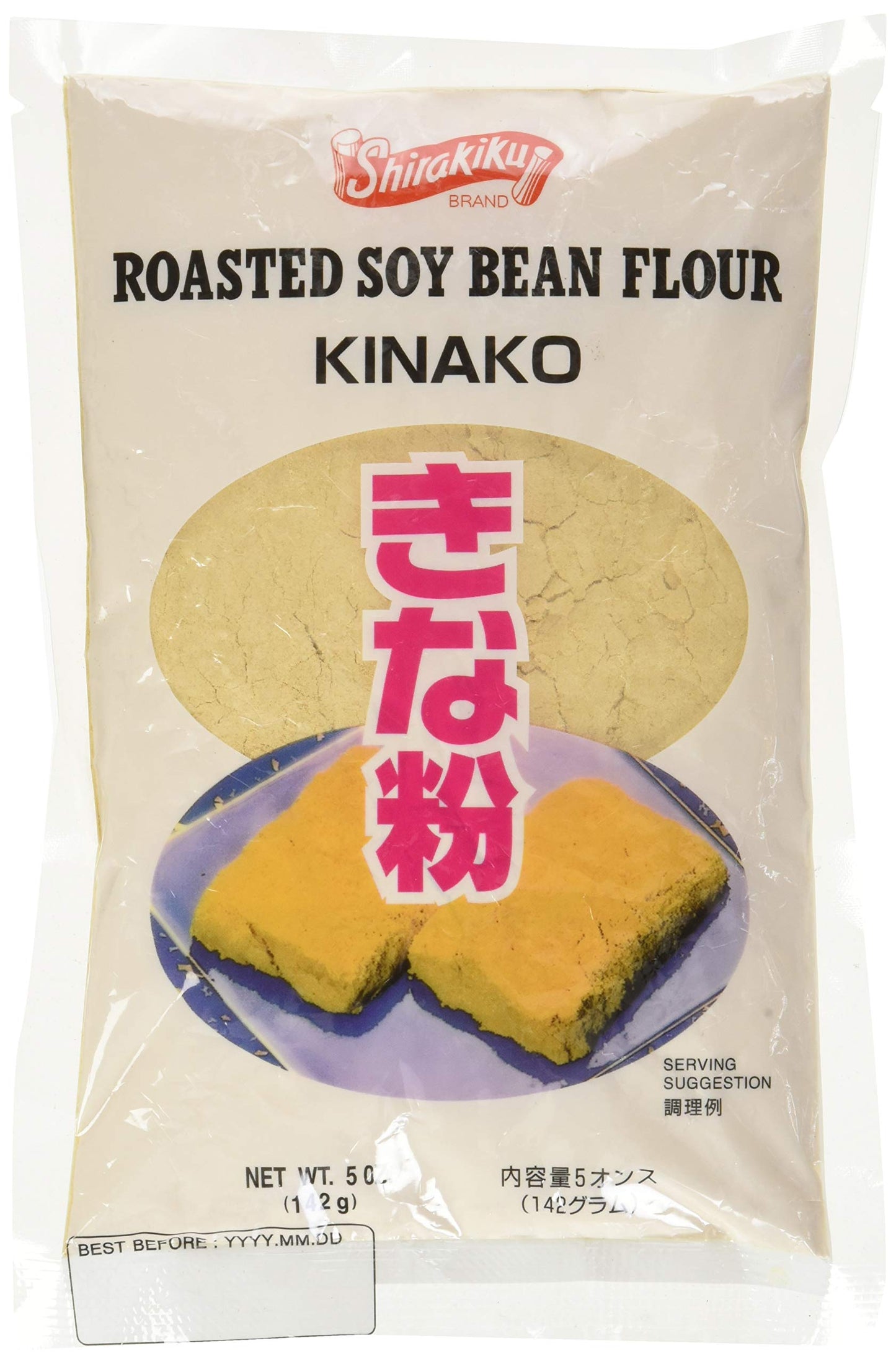 Shirakiku Kinako Japanese Roasted Soybean Flour (Pack of 1)