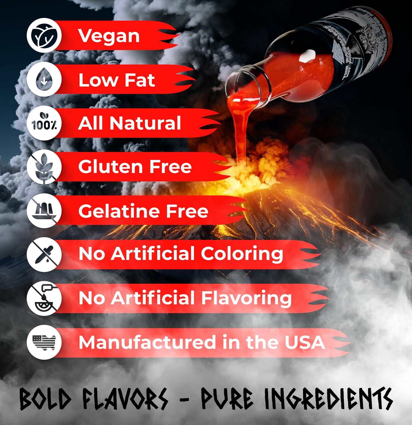 The Ragnarok Hot Sauce Company Odins Wrath Carolina Reaper Hot Sauce - Vegan Sauce With Fiery Blend Of Carolina Reaper, Peri Per
