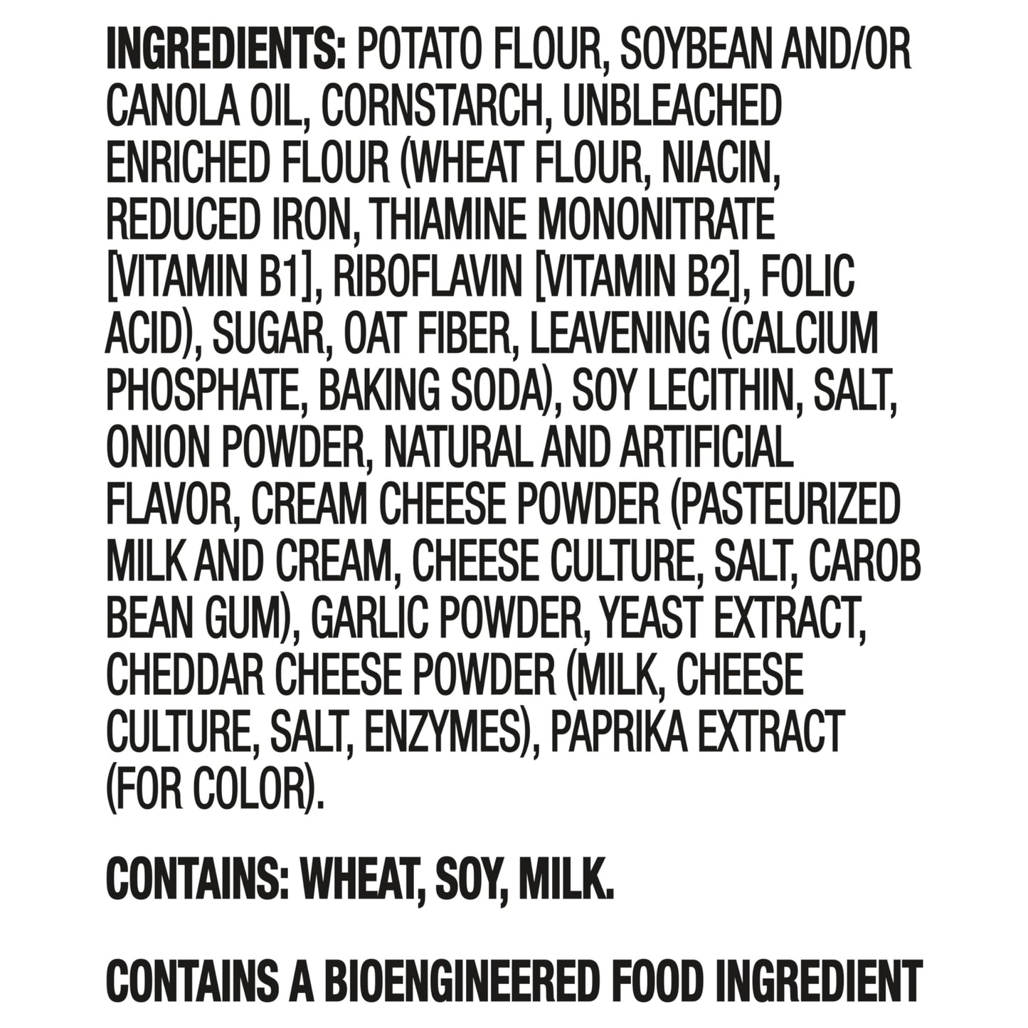 Ritz Crisp And Thins Cream Cheese And Onion Chips, Party Snacks, Bulk Snacks, 6 - 7.1 Oz Bags