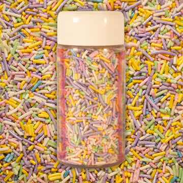 Confect Rainbow Sprinkles - Prism Party Custom Jimmies Blend - Multicolor Edible Toppings for Cake, Cupcake & Baking Decoration 