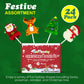 4Es Novelty 24 Pack Christmas Lollipops Santa, Snowman, Reindeer, Tree, Christmas Lollipops Individually Wrapped Bulk, Candy Suckers, Stocking Stuffer Candy For Kids & Mature-Themeds