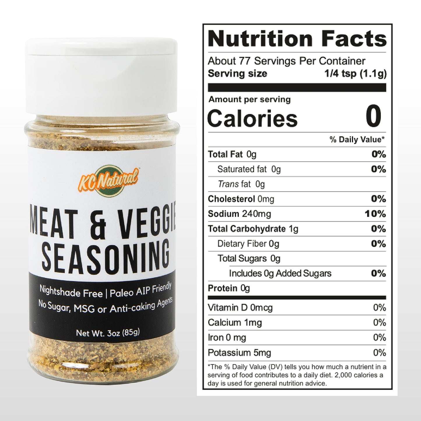 Kc Natural - Paleo Aip Seasoning And Salt Bundle (3 Pack) - Mastodon Rub (2.5 Oz), Seasoned Sea Salt (2.5 Oz), All Purpose Seaso