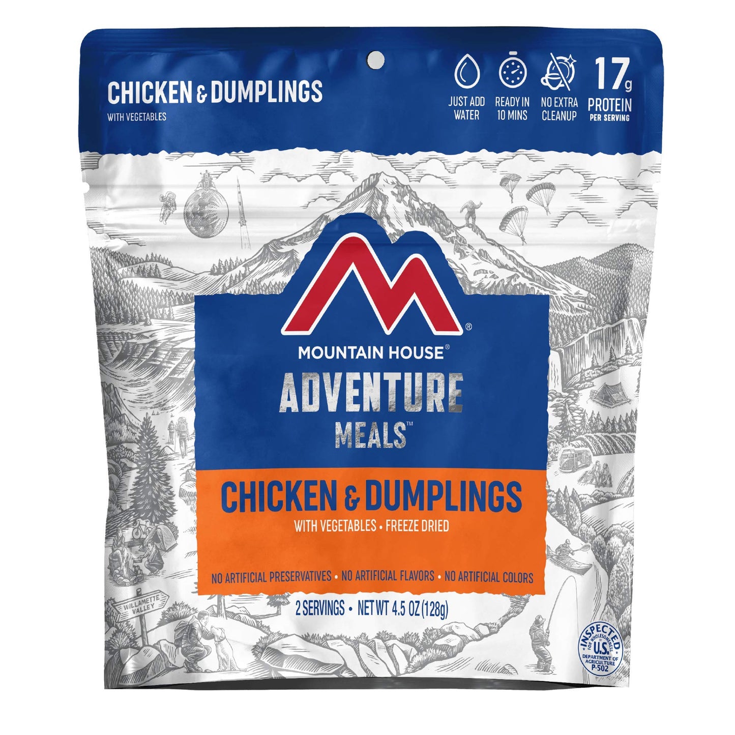 Mountain House Chicken & Dumplings | Freeze Dried Backpacking & Camping Food |6-Pack