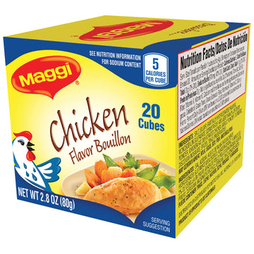 Maggi Chicken Flavor Bouillon Cubes 2.8 Oz. Box