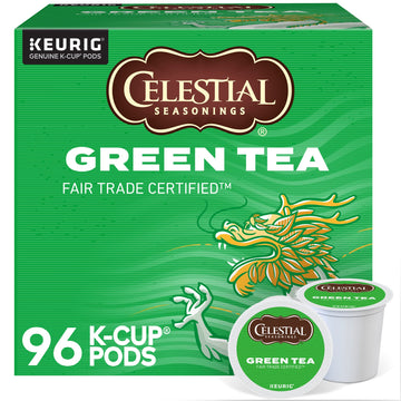 Celestial Seasonings Natural Antioxidant Green Tea Keurig Single-Serve K-Cup Pods, 96 Count (4 Packs Of 24)
