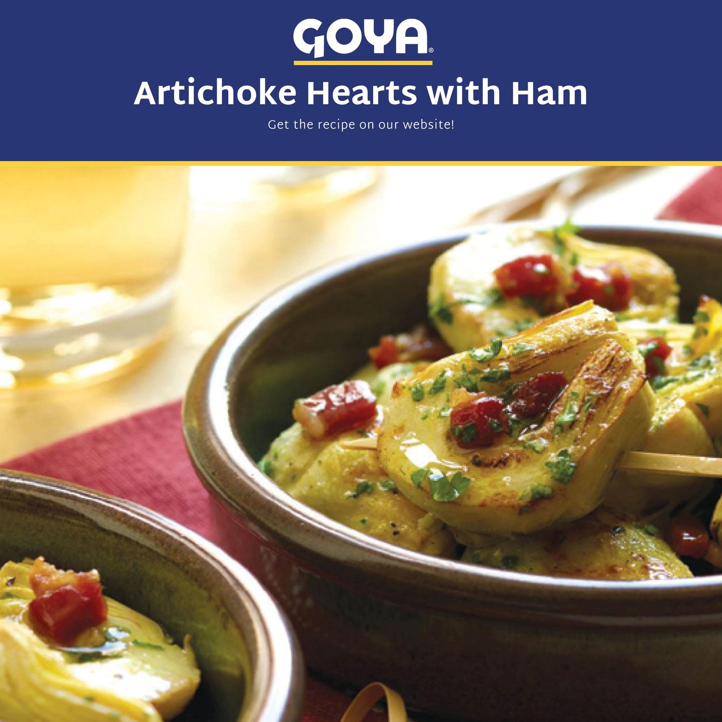Boneless Cooked Ham in Water by Goya, Pack of 3, 16 oz Cans, Skinless and Ready to Eat Lunch Meat, Fully Cooked Packaged Ham for