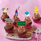 Mefeng Snooker Theme Cupcake Toppers,Billiards,Club,Medals,Table, I Love Snooker Sign, Funny Kit Ball Games Cupcake Toppers, Spo