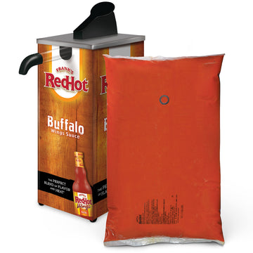 Franks RedHot Buffalo Wings Sauce Pouch - 1.5 Gallon Bulk, Perfect for Wings, Dressings, Dips - 192 Fl Oz