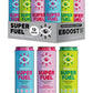EBOOST Super Fuel Natural Energy Drink - Variety Pack  12 Pack - 3 x Orange Mango  Strawberry Lemonade  Ginger Lime  and Blue Raspberry - Natural Caffeine from Coffee and Green Tea