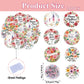 Fyeoxle 36Pcs Edible Floral Happy Mother'S Day Cupcake Toppers Wafer Paper Love Mom Cupcake Picks Edible Flower Mothers Day Cake