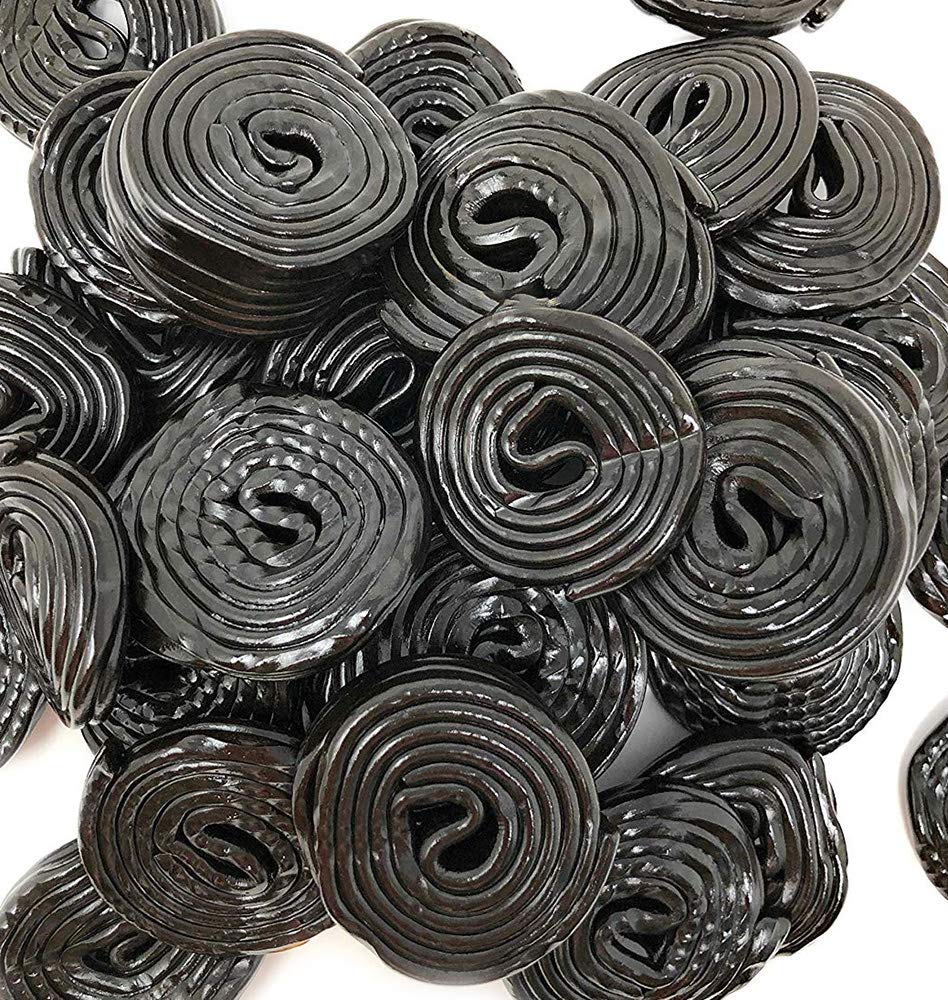 Italian Black Licorice Wheels | Bulk Candy | Natural Colors And Flavors, Gmo Free | 3 Pounds