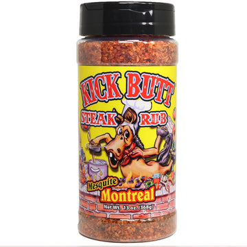 Kick Butt Gourmet Cajun Seasoning Spice Shaker - Spicy Cajun Seasoning Rub (7 oz) - Use for Creole Seasoning (Montreal Steak)