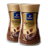 Tchibo Instant Coffee - Gold Selection - Made Of Dark-Roasted Robusta Beans For A Rich Taste And Intense Aroma - 5/6 Intensity, 1/6 Acidity, 5/6 Roast Level - 2 X 7.05 Oz